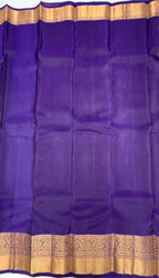 VSM169 - chocolate brown color body , violet color pallu , blouse&nbsp;