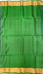 VSZB240 - violet color body , leaf green color pallu , blouse - Pure silk saree