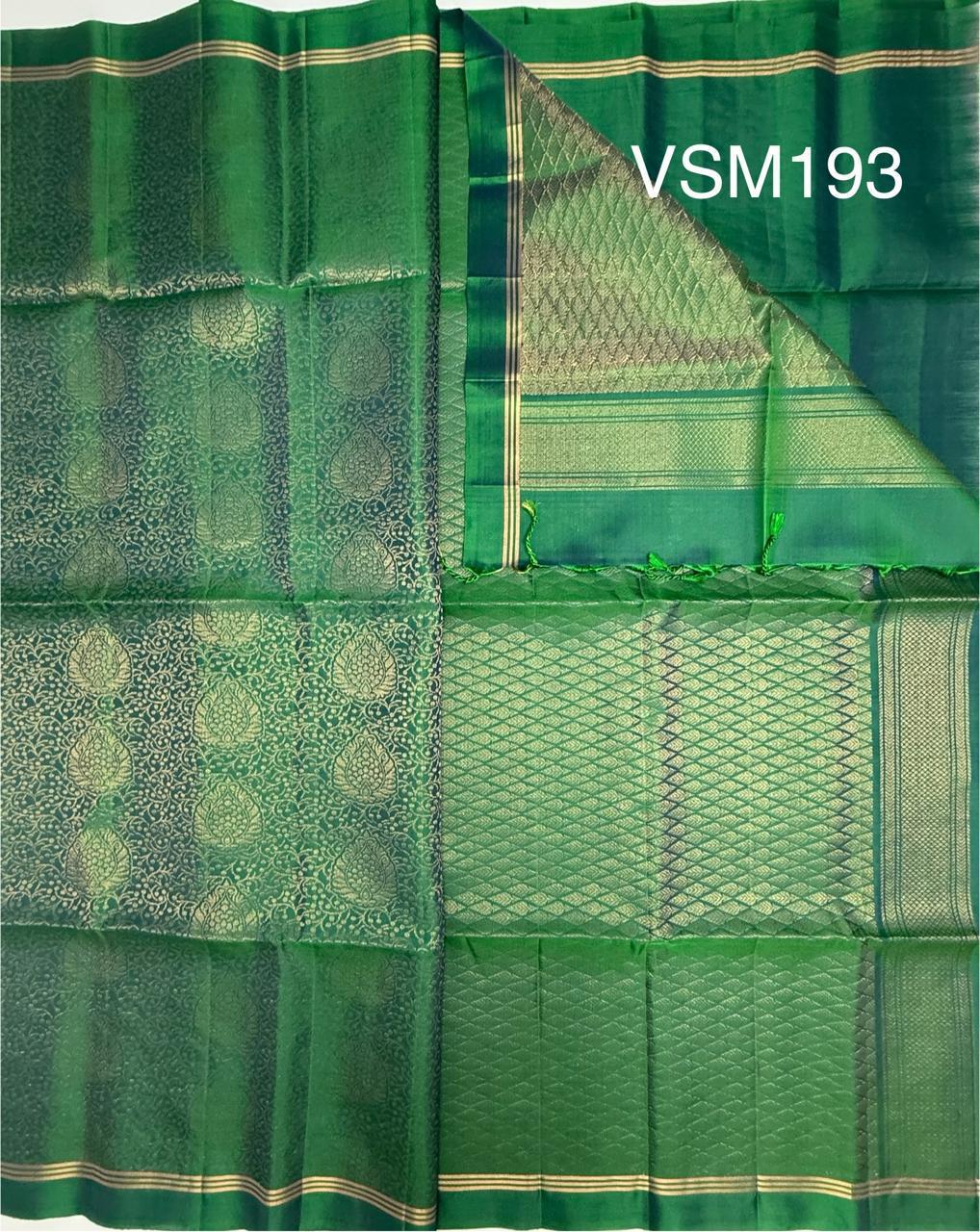 VSM193 - green color body, pallu , blouse&nbsp;