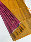 VSM201 - purple color body , mustard&nbsp; color pallu , blouse&nbsp;