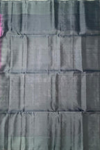 VSM248 - pastel green color body , grey color pallu , blouse&nbsp;