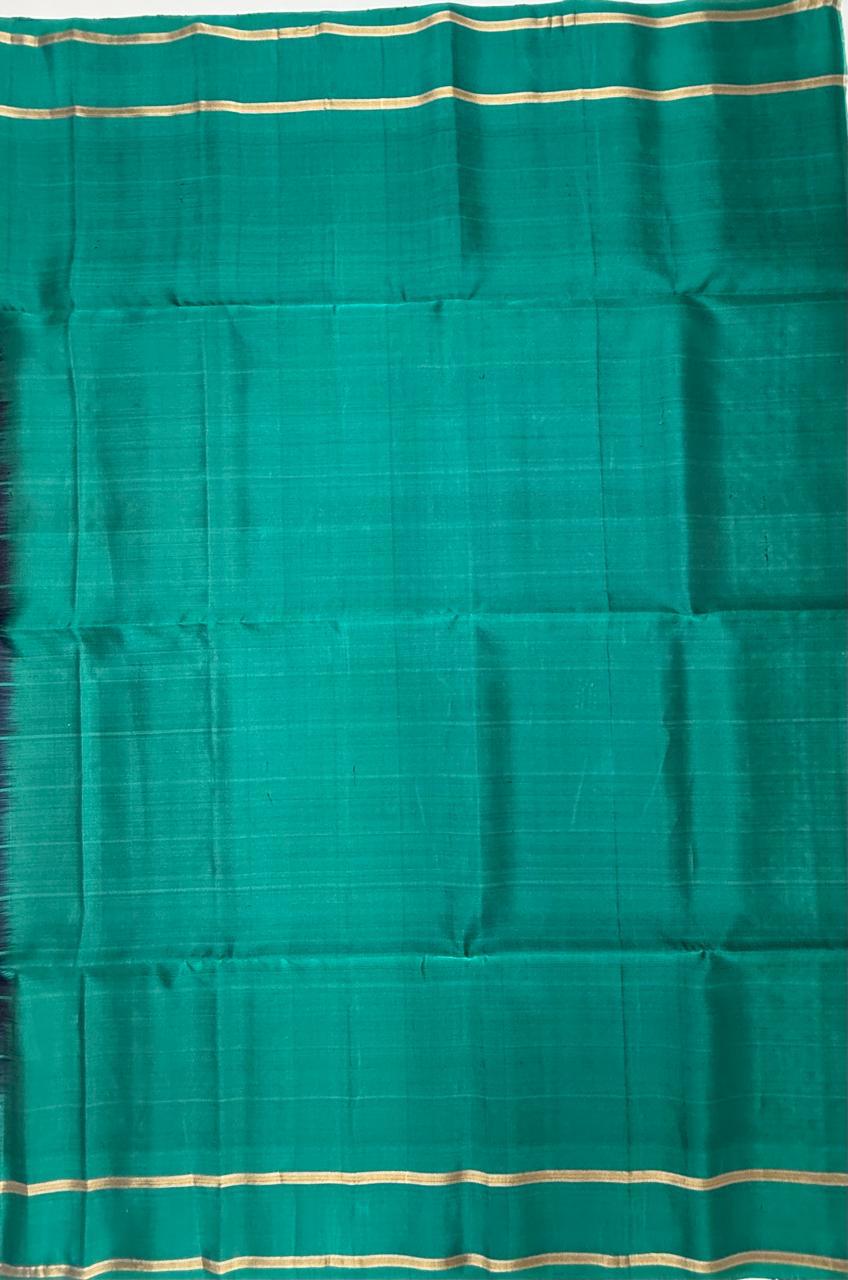 VSM257 - onion pink color body , peacock green color pallu , blouse&nbsp;