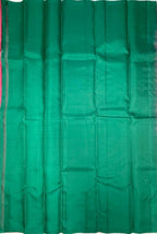 VSM266 - beige color body , peacock green color pallu , blouse&nbsp;