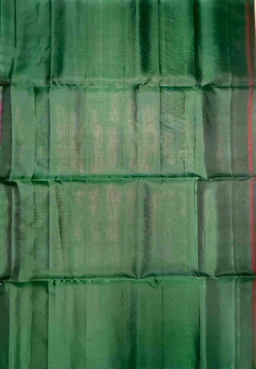 VSM268 - pink color body , dark green color pallu , blouse&nbsp;