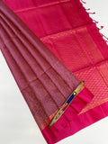 VSM287 - light pink color body , rani pink color pallu , blouse&nbsp;