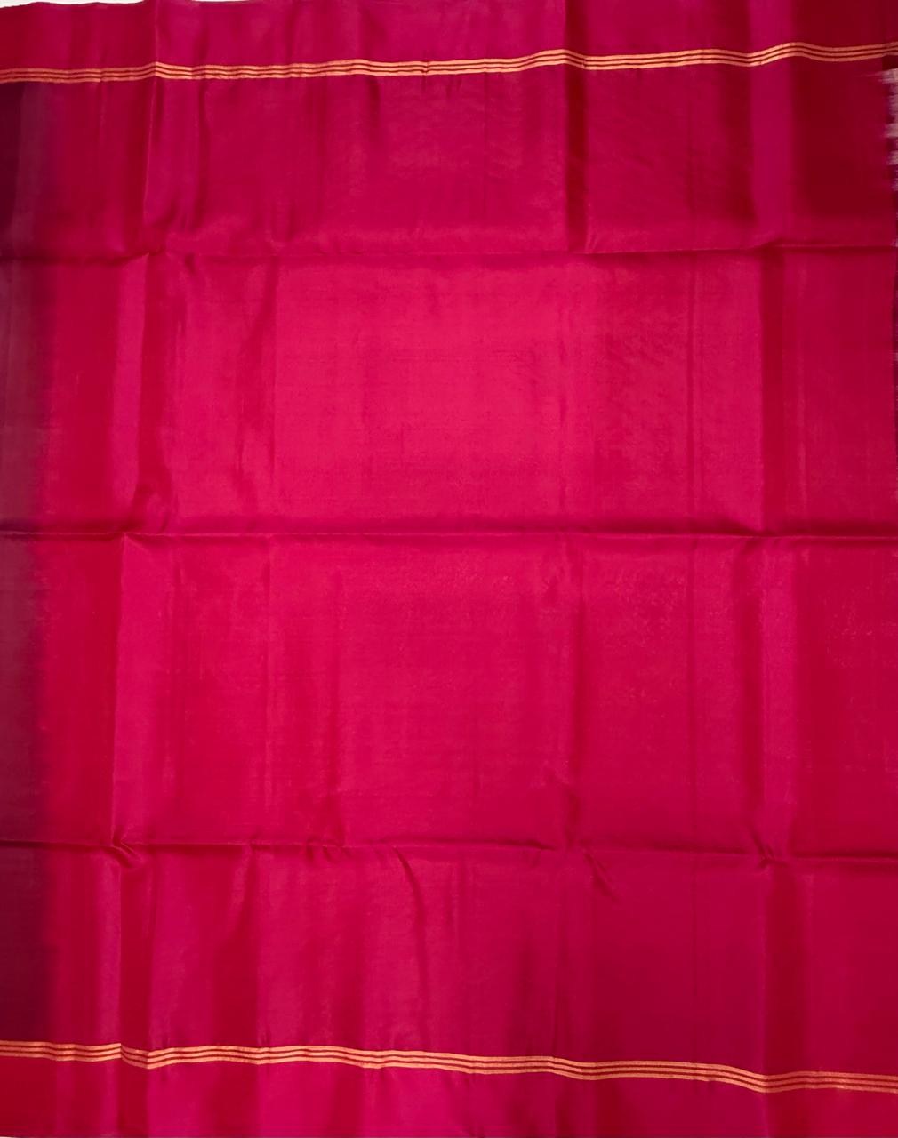 VSM287 - light pink color body , rani pink color pallu , blouse&nbsp;