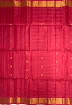 VSF948 - pink color body,blouse - Pure silk saree