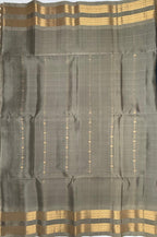 VSF936 - violet color body , beige color pallu,blouse - Pure silk saree