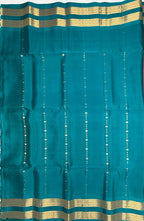 VSF939 - onion pink color body ,&nbsp; peacock blue color pallu,blouse - Pure silk saree