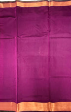 VSKC611 - bottle green color body , purple color pallu , blouse.