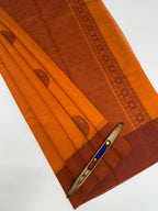 VSKC618 - orange color body , pallu , blouse.