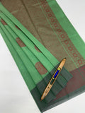 VSKC620 - pastel green color body, pallu , blouse.