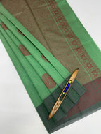 VSKC620 - pastel green color body, pallu , blouse.