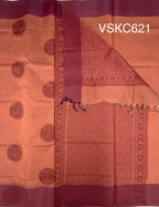 VSKC621 - onion pink color body , pallu , blouse.