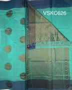 VSKC626 - sky blue color body, pallu , blouse.
