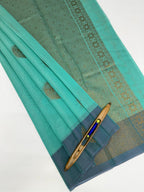 VSKC626 - sky blue color body, pallu , blouse.