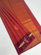 VSKC630 - red with pink color body , pallu , blouse.