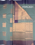 VSKC631 - pastel green color body , pallu , blouse.