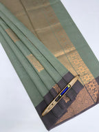 VSKC631 - pastel green color body , pallu , blouse.