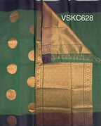 VSKC628 - pastel green color body, pallu , blouse.