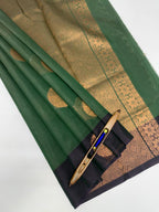 VSKC628 - pastel green color body, pallu , blouse.