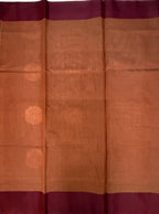 VSKC629 - chocolate brown color body , pallu , blouse.