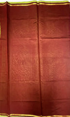 VSC999 - parrot green color body , maroon color pallu,blouse.