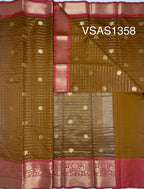 VSAS1358 - honey brown color body ,pallu , blouse.