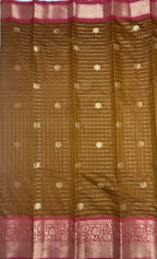 VSAS1358 - honey brown color body ,pallu , blouse.