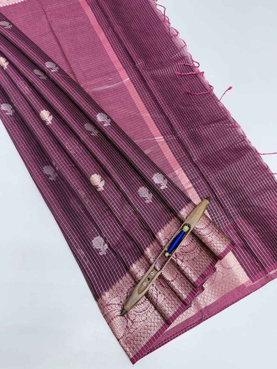 VSAS1368 - purple color body ,pallu , blouse.