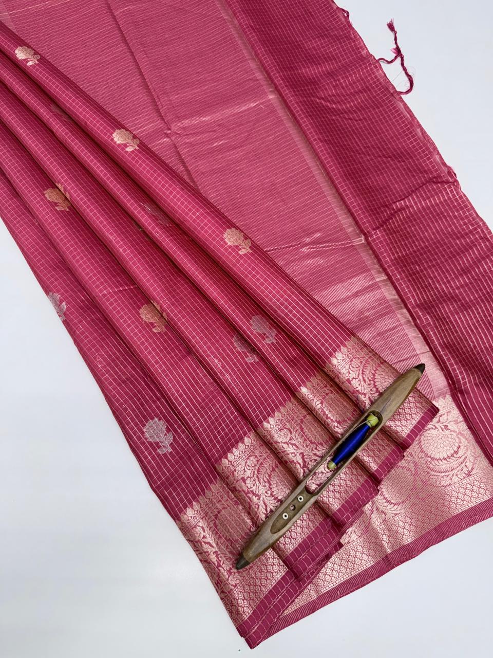 VSAS1369 - pink color body ,pallu , blouse.