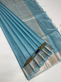 VSAS1378 - sky blue color body ,pallu , blouse.