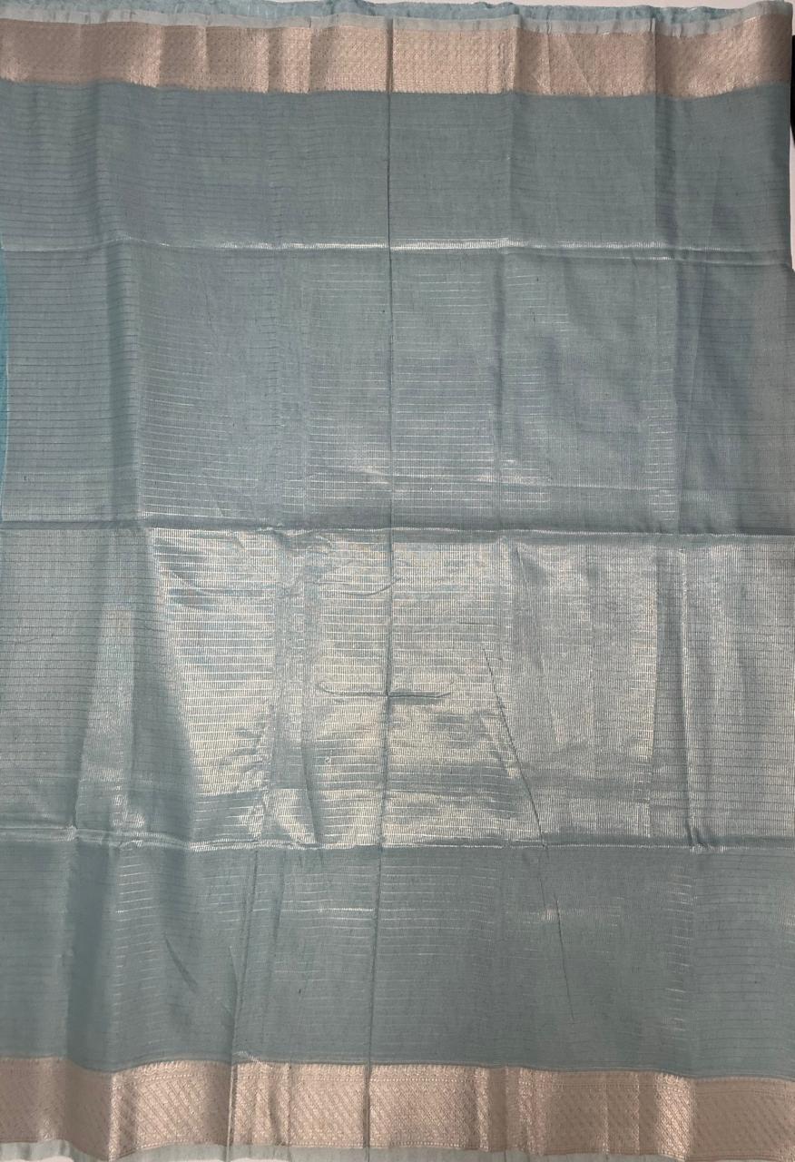 VSAS1378 - sky blue color body ,pallu , blouse.