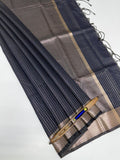 VSAS1380 - navy blue color body ,pallu , blouse.