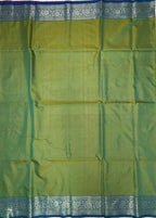 VSAS1398 - pinkish orange color body , dual green color pallu , blouse.