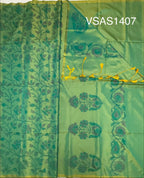 VSAS1407 - dual green color body ,pallu , blouse.