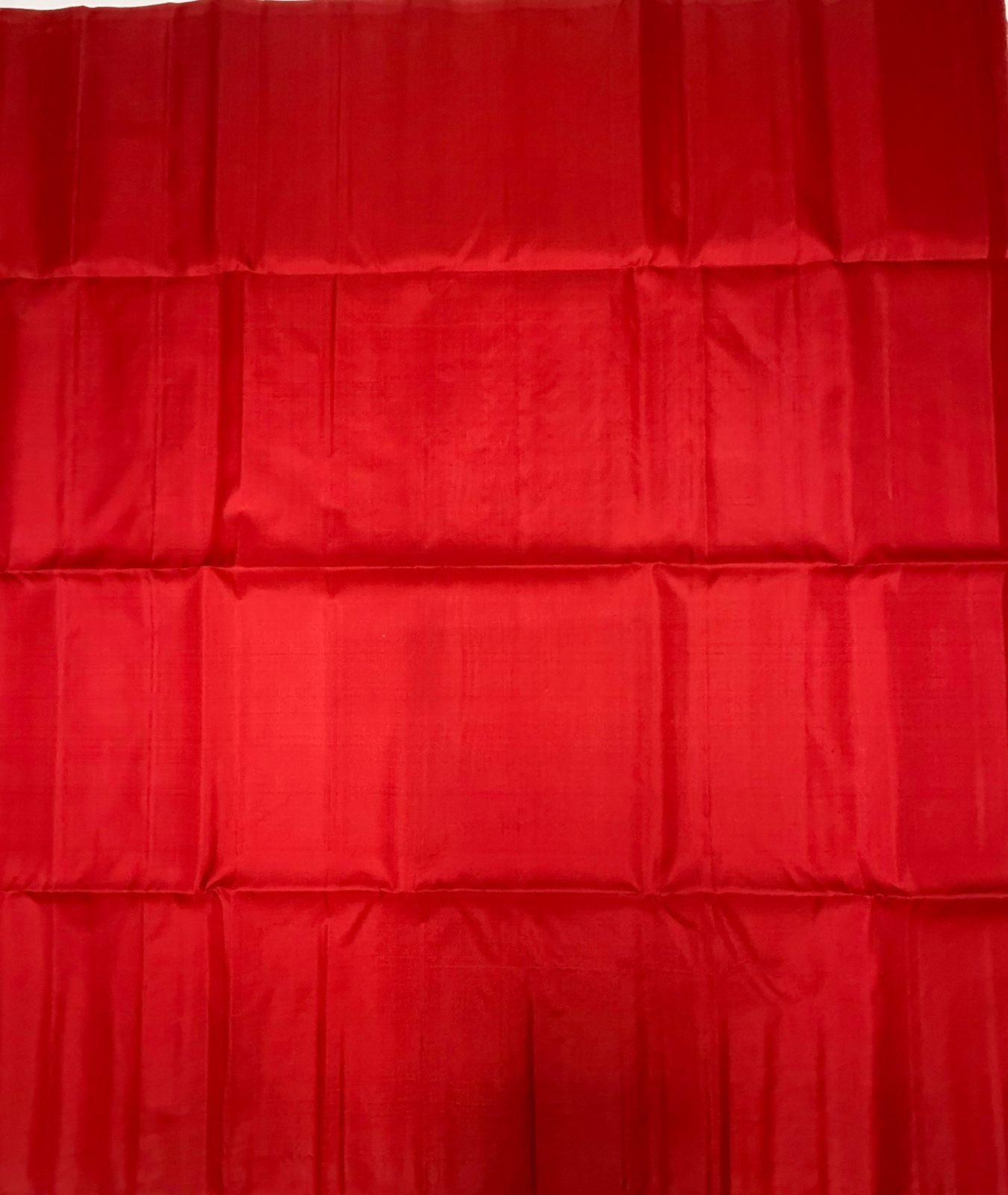 VST255 - red color body , pallu , blouse - Pure silk saree