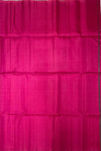 VSBP90 - blue white green color body & rani pink color pallu,blouse - Pure silk saree