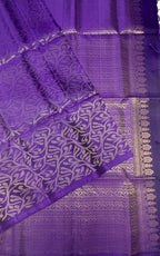 VSA659 - violet color body, pallu , blouse pure silk saree