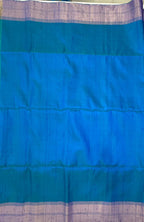 VSZB248 - blue color body, pallu , blouse - Pure silk saree