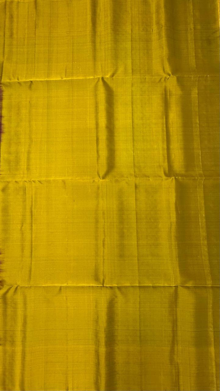 VSM301 - brown color body , green color pallu , blouse&nbsp;