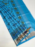 VSAS1348 - blue color body, pallu , blouse.