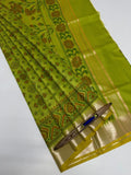 VSAS1349 - green color body, pallu , blouse.