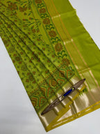 VSAS1349 - green color body, pallu , blouse.