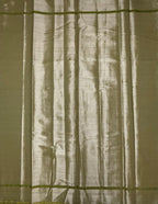 VSAS1353 - mehandi green color body, pallu , blouse.