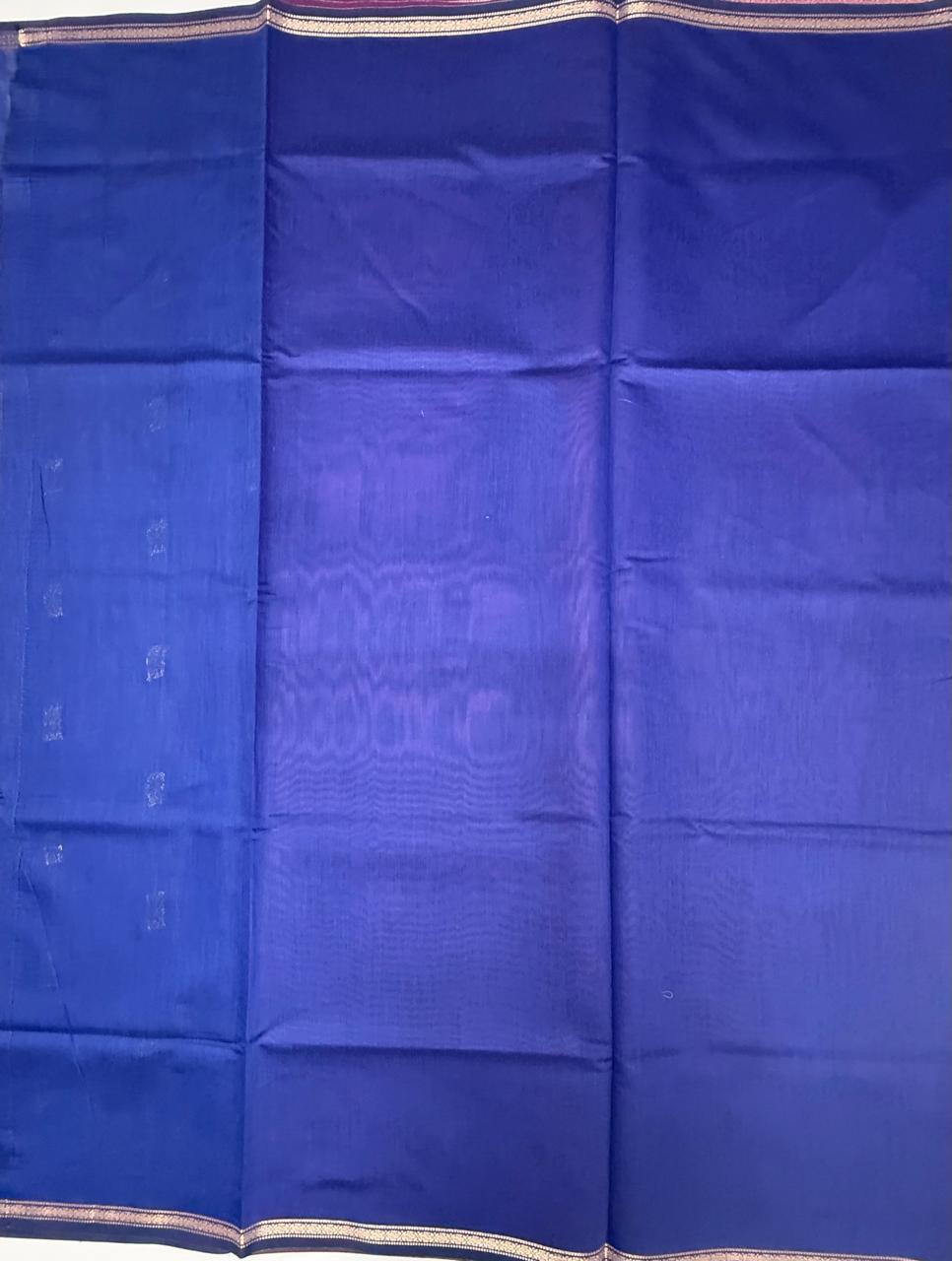 VSC1015 - rani pink color body , blue color pallu,blouse.
