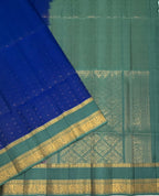 VSF990 - royal blue color body , pastel blue color pallu,blouse - Pure silk saree