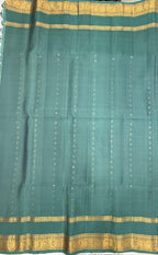 VSF990 - royal blue color body , pastel blue color pallu,blouse - Pure silk saree