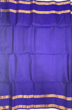 VSF995 - royal blue color body , pallu,blouse - Pure silk saree