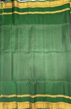 VSF998 - violet color body & bottle green color pallu,blouse - Pure silk saree